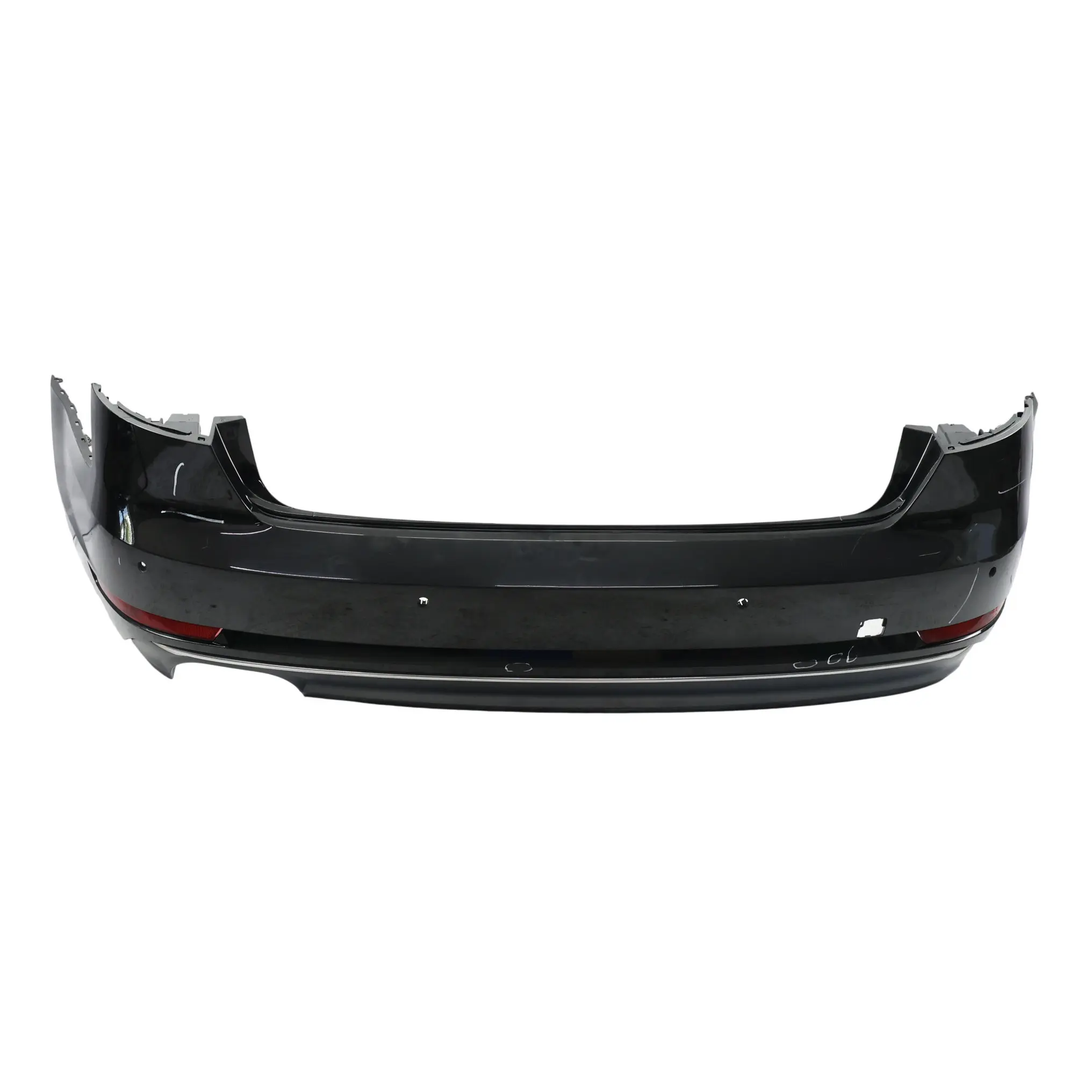 Audi A4 B9 Saloon Rear Bumper Trim Panel Covering Brilliant Black Metallic - Y9B