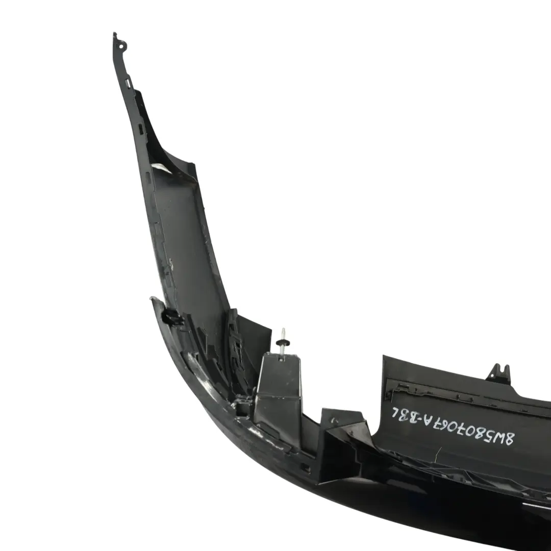 Audi A4 B9 Saloon Rear Bumper Trim Panel Covering Brilliant Black Metallic - Y9B - SKU 8W5807067A-BBL - Part number 8W5807067A