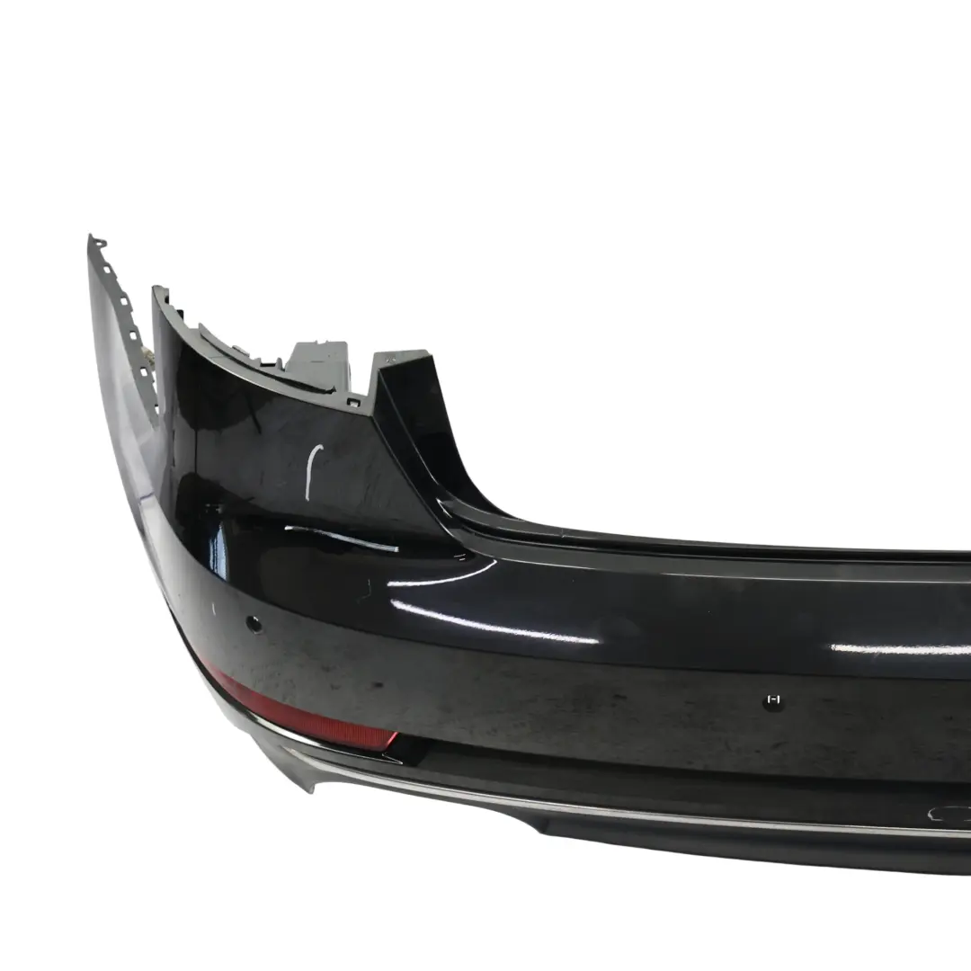 Bumper Trim Panel Covering Brilliant Black Metallic - Y9B to Audi A4 B9 Saloon Rear with Part number 8W5807067A Audi A4 B9 Saloon Rear Bumper Trim Panel Covering Brilliant Black Metallic - Y9B - SKU 8W5807067A-BBL - Part number 8W5807067A