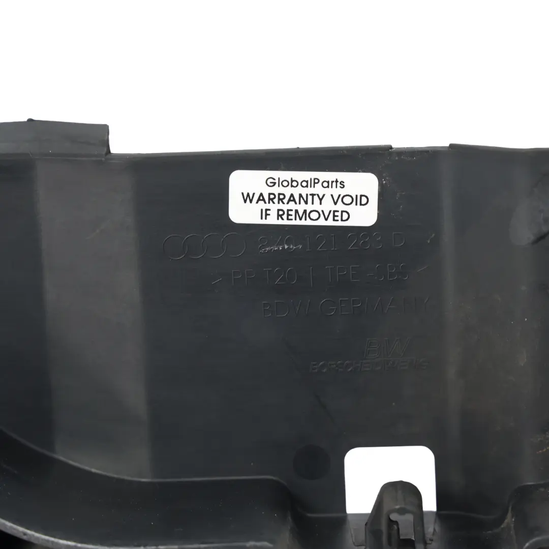 Audi A1 8X Radiator Air Guide Channel Left N/S - SKU 8X0121283D - Part number 8X0121283D
