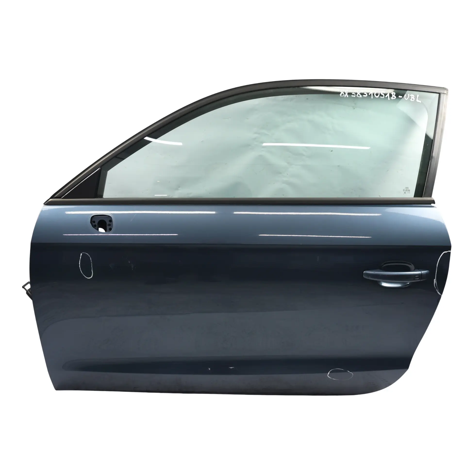 Audi A1 8X Panel Cobertura Puerta Delantera Izquierda Azul Utopía Metálico X5L
