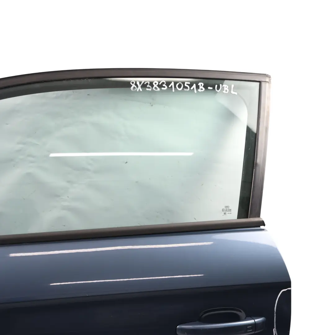 Audi A1 8X Panel Cobertura Puerta Delantera Izquierda Azul Utopía Metálico X5L - SKU 8X3831051B-UBL - Número de pieza 8X3831051B