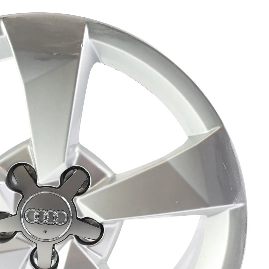 Audi A1 8X Cerchio in lega argento 16" 7J ET:34 Stella a raggiera - SKU 8XA601025A-1 - Numero di parte 8XA601025A