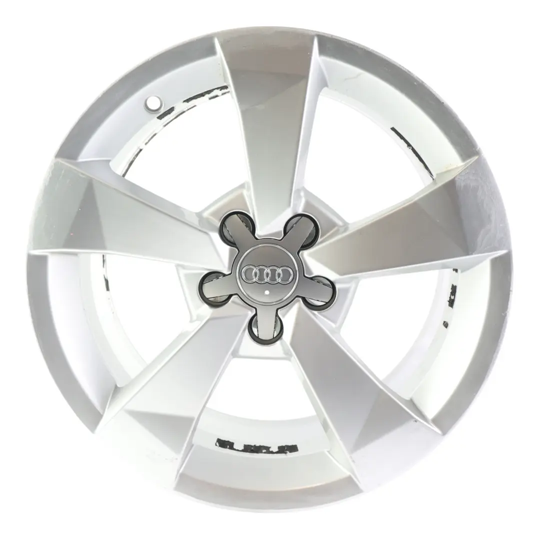  Llanta de aleación plateada Audi A1 8X 16" 7J ET:34 Star Spoke - SKU 8XA601025A-2 - Número de pieza 8XA601025A