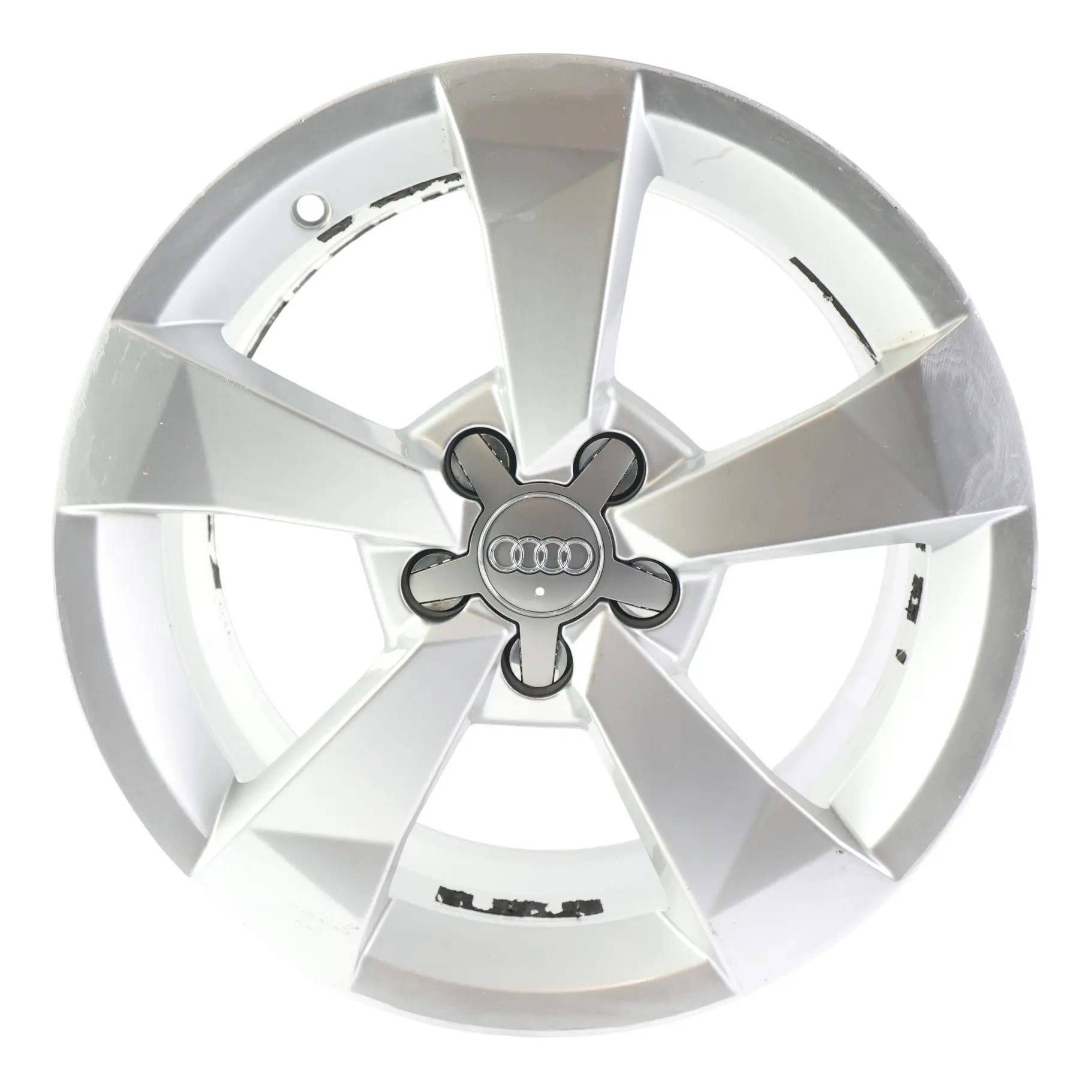 Audi A1 8X Silberne Leichtmetallfelge 16" 7J ET:34 Sternspeiche 8XA601025A