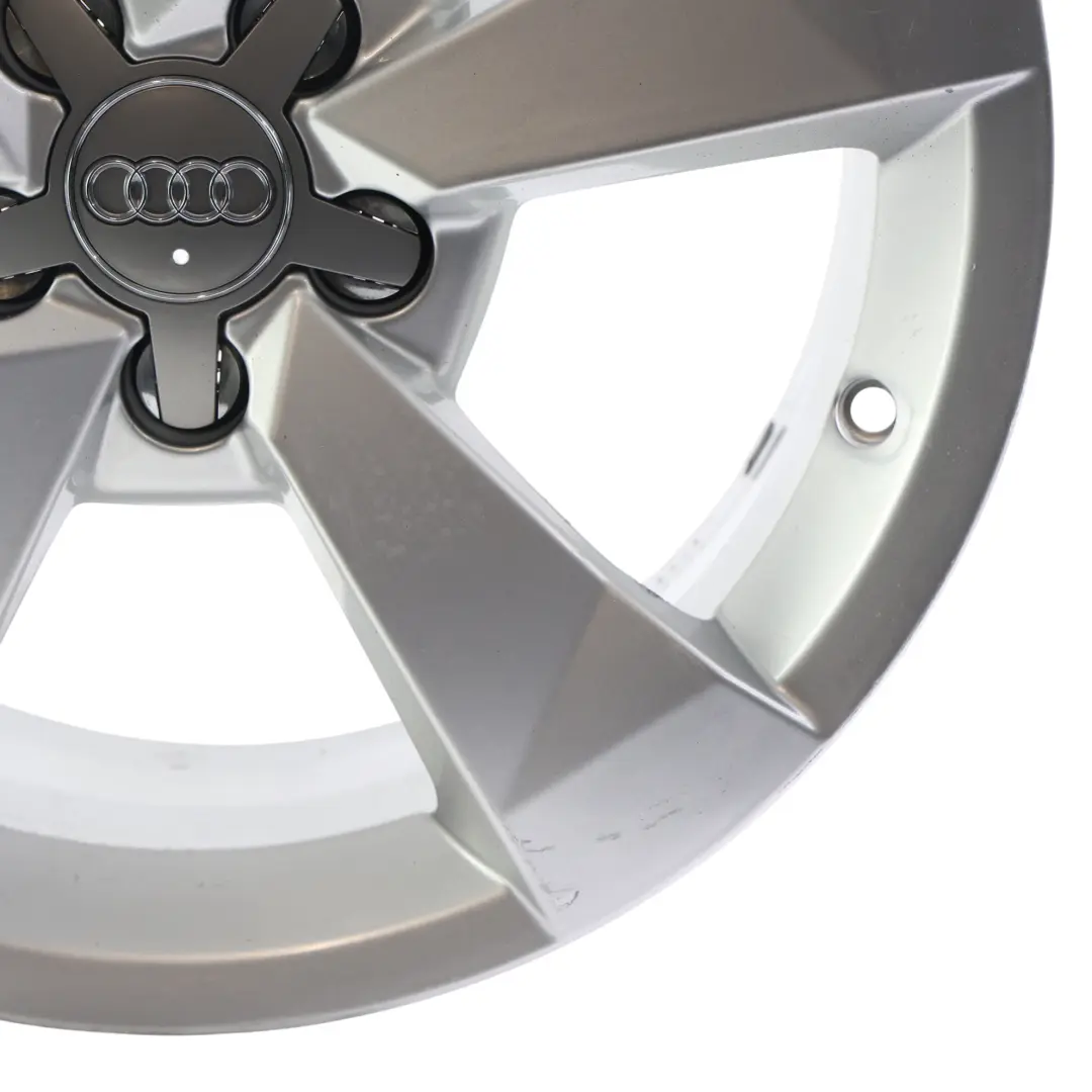 Audi A1 8X Wheel Rim Alloy Silver 16" 7J ET:34 Star Spoke - SKU 8XA601025A-3 - Part number 8XA601025A