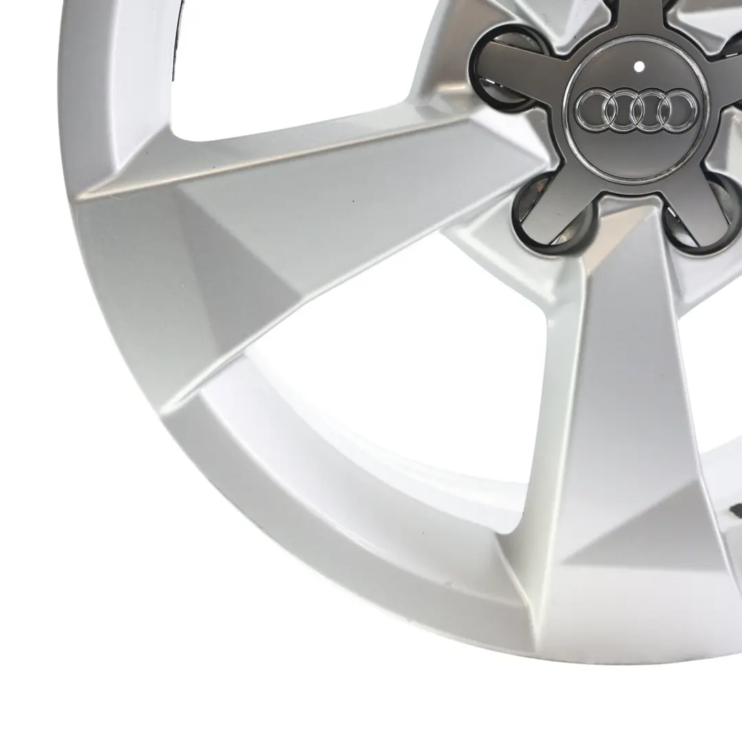 Audi A1 8X Silberne Alufelge 16" 7J ET:34 Sternspeiche - SKU 8XA601025A-4 - Teilenummer 8XA601025A