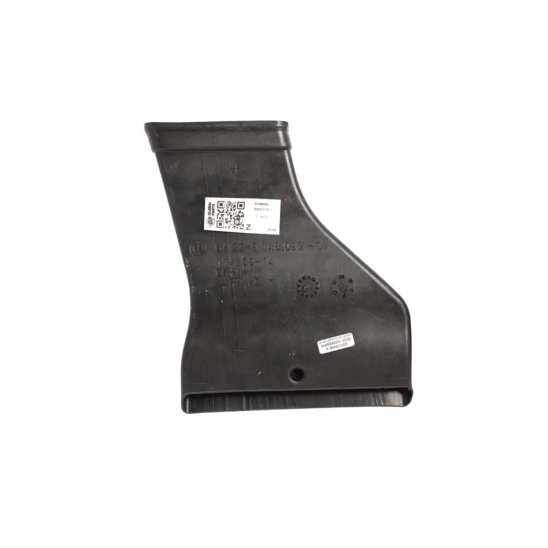 BMW F10 F11 Kanał Wentylacyjny Tylny Lewy - SKU 9148093 - Numer Części 9148093
