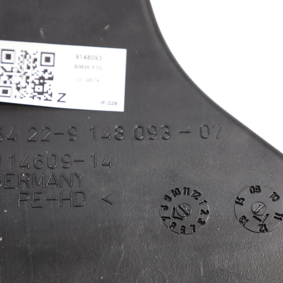 BMW F10 F11 Kanał Wentylacyjny Tylny Lewy - SKU 9148093 - Numer Części 9148093