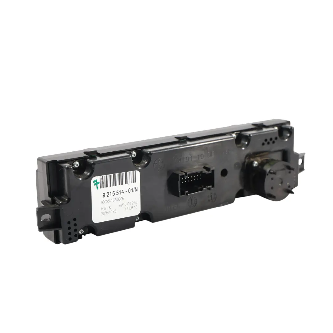 BMW X5 E70 X6 E71 Panneau Commande Climatisation Arrière Module - SKU 9215514 - Numéro de pièce 9215514