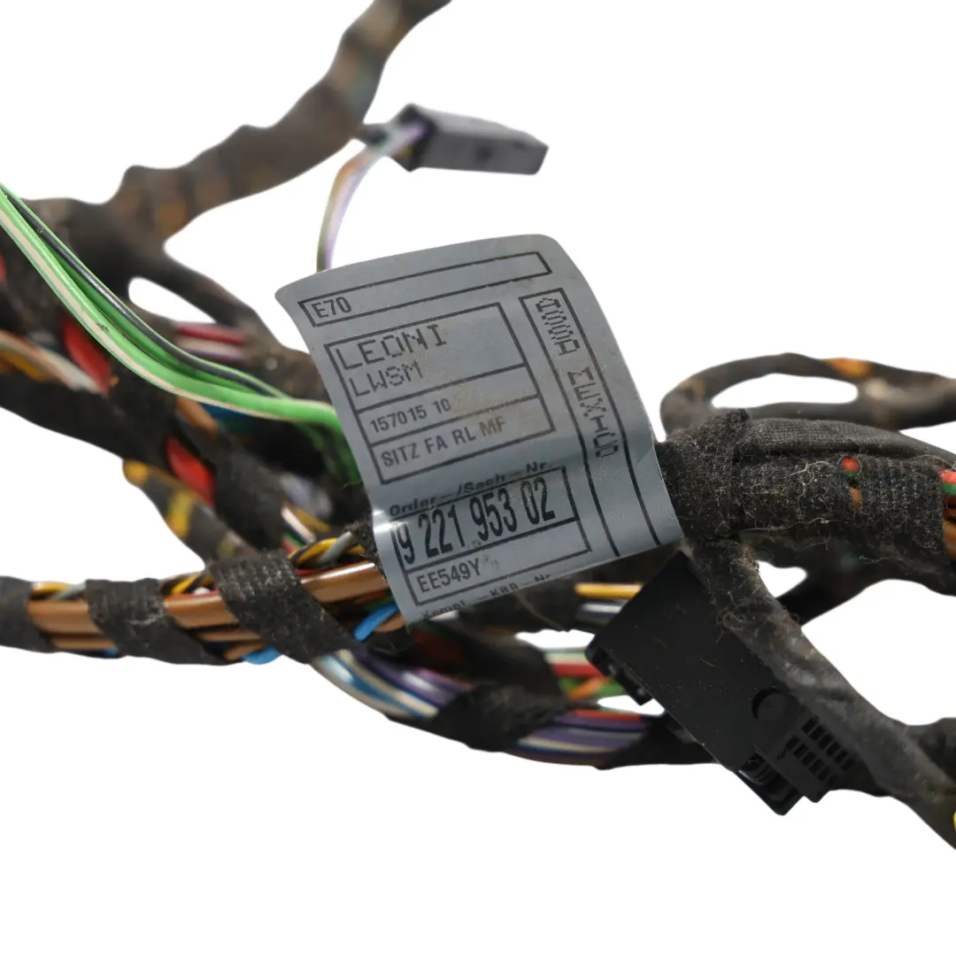 BMW X5 E70 Faisceau Câblage Intérieur Habitacle - SKU 9221953 - Numéro de pièce 9221953