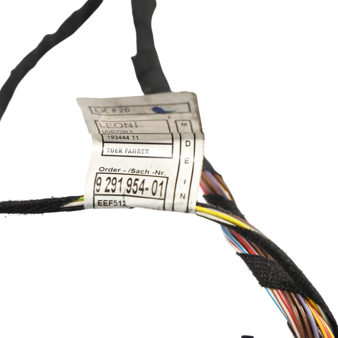 BMW F20 F21 Cableado Arnés Puerta Delantera Derecha - SKU 9291954 - Número de pieza 9291954