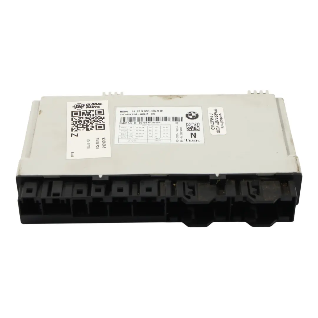 BMW F20 F21 F22 F30 F31 F32 F33 Front Seat Control Module Driver's Side - SKU 9306086 - Part number 9306086