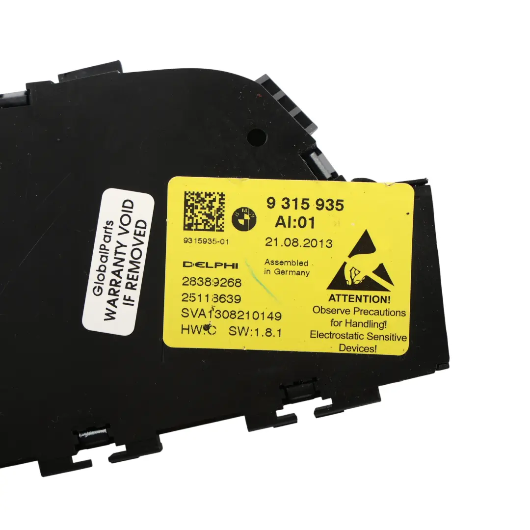 BMW F06 F12 F13 Interrupteur Réglage Siège Avant Droit - SKU 9315935 - Numéro de pièce 9315935