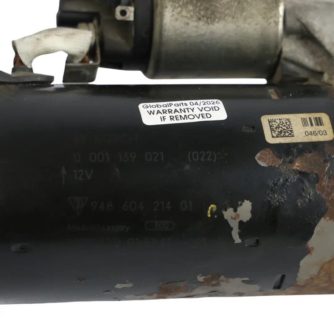 Starter Motor 4.8 V8 Petrol to Porsche Cayenne 92A Macan 95 with Part number 94860421401 Porsche Cayenne 92A Macan 95 Starter Motor 4.8 V8 Petrol - SKU 94860421401 - Part number 94860421401