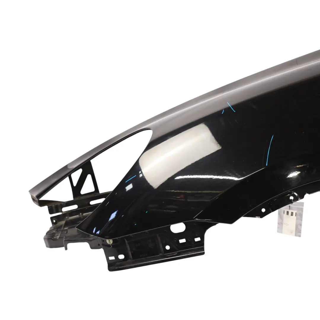 Front Side Panel Fender Left N/S Jet Black Metallic - C9X to Porsche Cayenne S 92A with Part number 95850303100 Porsche Cayenne S 92A Front Side Panel Fender Left N/S Jet Black Metallic - C9X - SKU 95850303100-JBL - Part number 95850303100