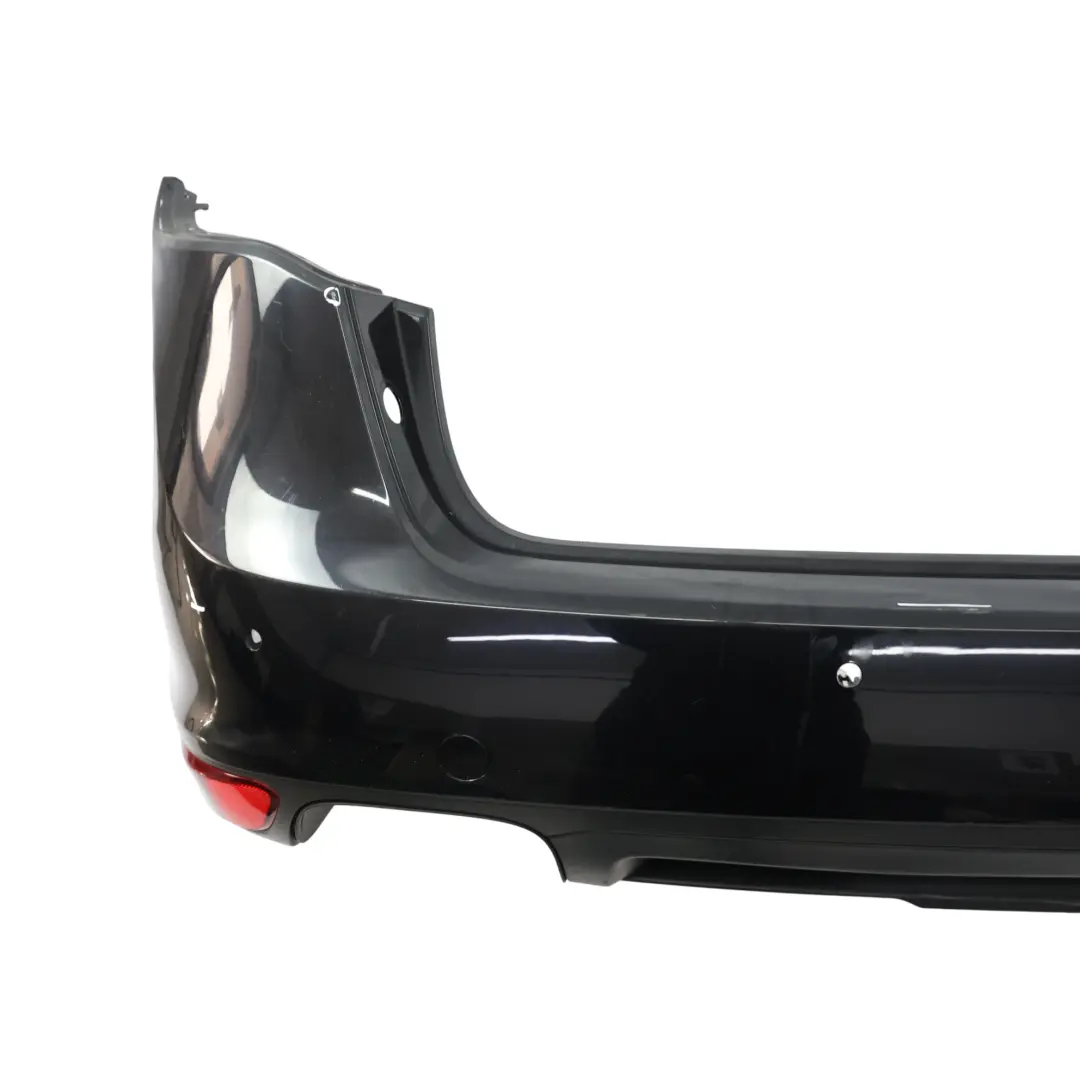Porsche Cayenne 958 92A Rear Bumper Trim Panel Cover Jet Black Metallic - C9X - SKU 95850541110-JBL1 - Part number 95850541110