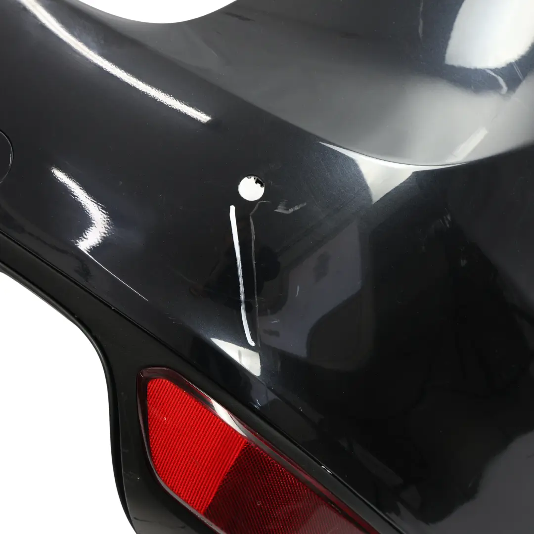 Porsche Cayenne 958 92A Rear Bumper Trim Panel Cover Jet Black Metallic - C9X - SKU 95850541110-JBL1 - Part number 95850541110