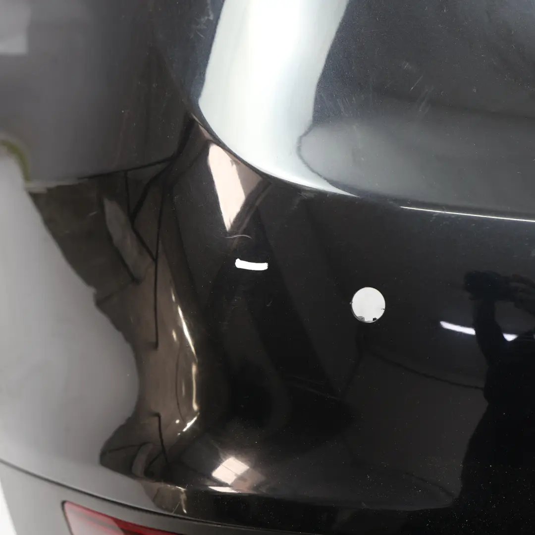 958 92A Rear Bumper Trim Panel Cover Jet Black Metallic - C9X to Porsche Cayenne with Part number 95850541110 Porsche Cayenne 958 92A Rear Bumper Trim Panel Cover Jet Black Metallic - C9X - SKU 95850541110-JBL1 - Part number 95850541110