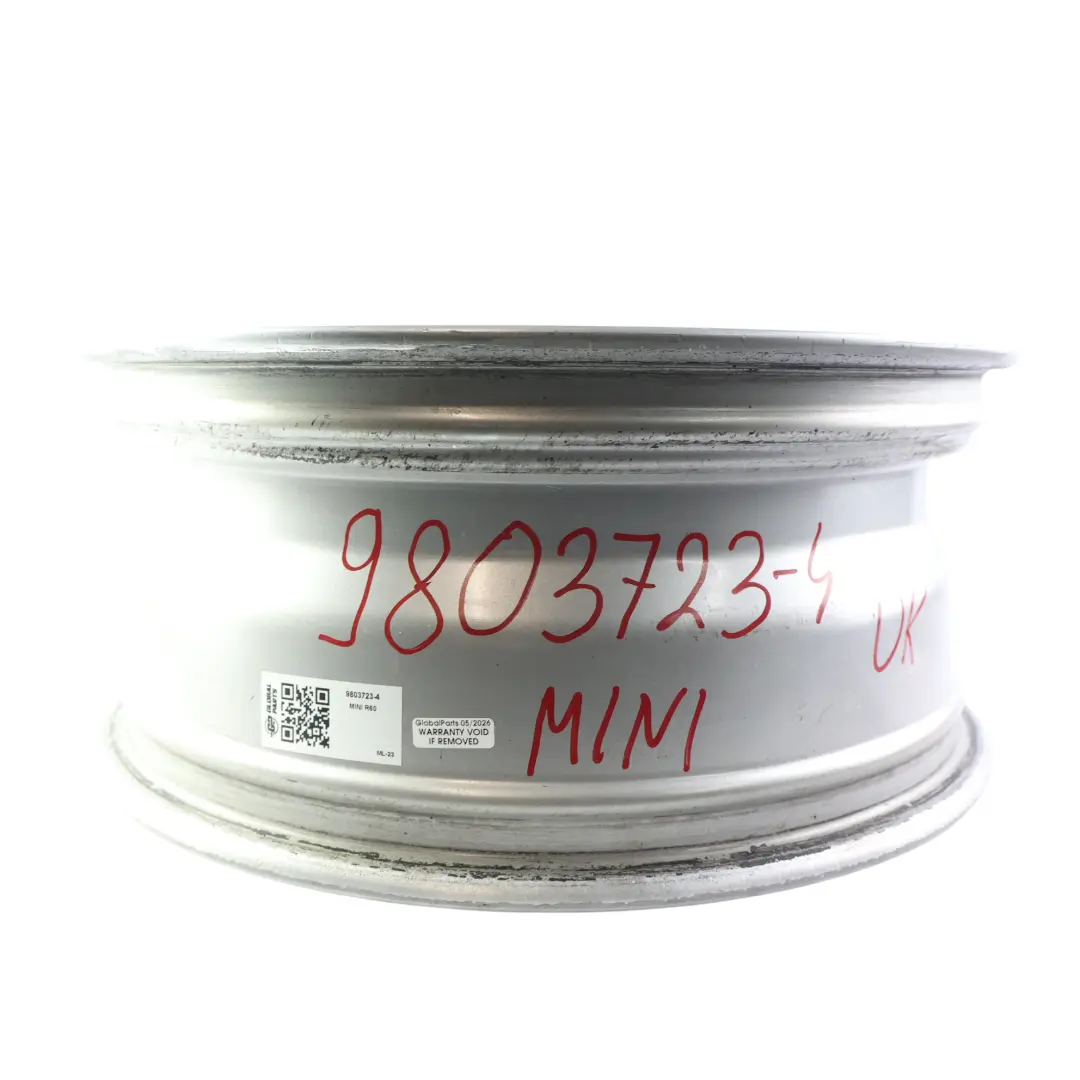 Mini Cooper R60 R61 Silver Wheel Alloy Rim 17" 7J 5-Star Double Spoke 124 - SKU 9803723-4 - Part number 9803723