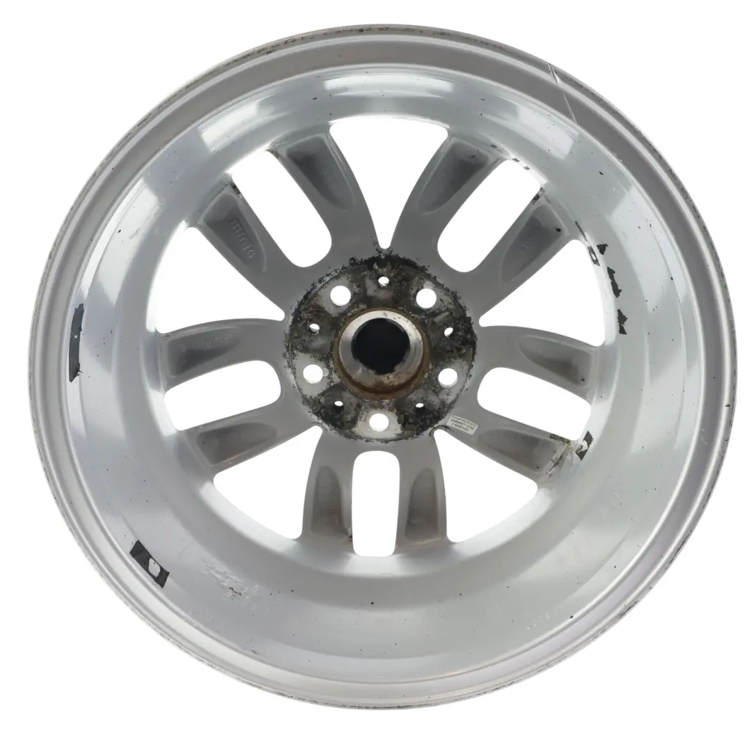 Mini Cooper R60 R61 Silver Wheel Alloy Rim 17" 7J 5-Star Double Spoke 124 - SKU 9803723-4 - Part number 9803723