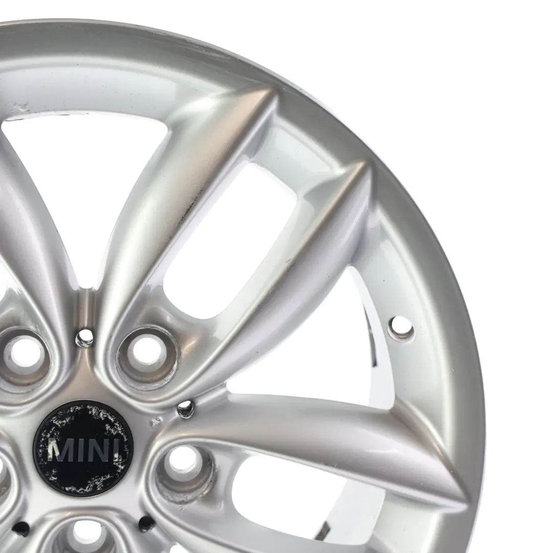 Alloy Rim 17" 7J 5-Star Double Spoke 124 to Mini Cooper R60 R61 Silver Wheel with Part number 9803723 Mini Cooper R60 R61 Silver Wheel Alloy Rim 17" 7J 5-Star Double Spoke 124 - SKU 9803723-4 - Part number 9803723