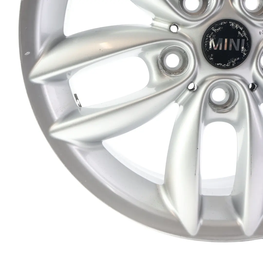 Alloy Rim 17" 7J 5-Star Double Spoke 124 to Mini Cooper R60 R61 Silver Wheel with Part number 9803723 Mini Cooper R60 R61 Silver Wheel Alloy Rim 17" 7J 5-Star Double Spoke 124 - SKU 9803723-4 - Part number 9803723