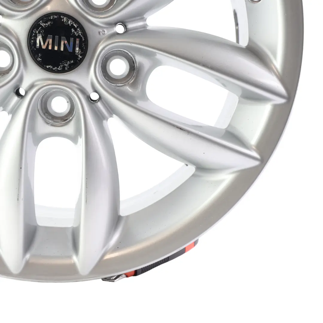 Mini Cooper R60 R61 Silver Wheel Alloy Rim 17" 7J 5-Star Double Spoke 124 - SKU 9803723-4 - Part number 9803723