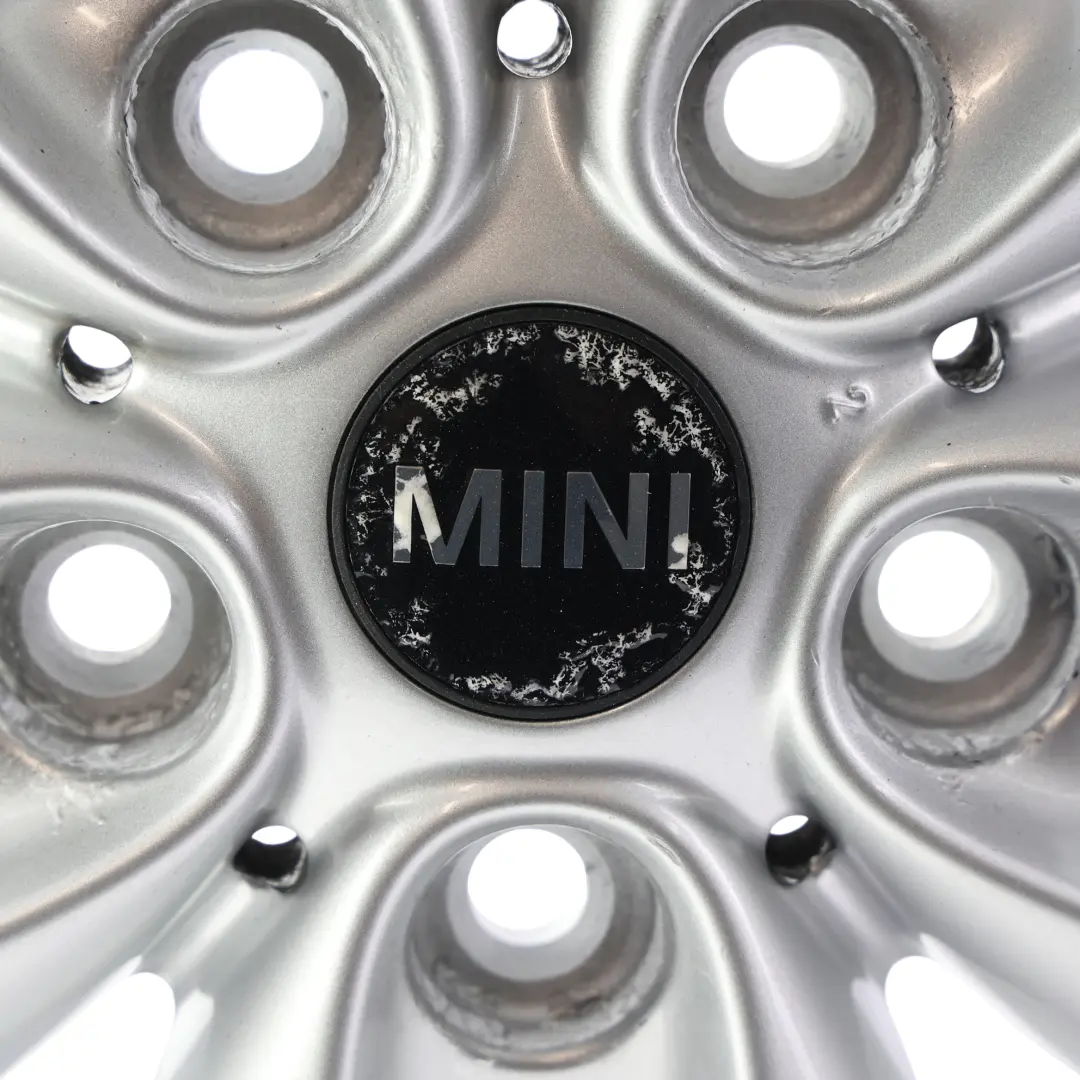Mini Cooper R60 R61 Silver Wheel Alloy Rim 17" 7J 5-Star Double Spoke 124 - SKU 9803723-4 - Part number 9803723
