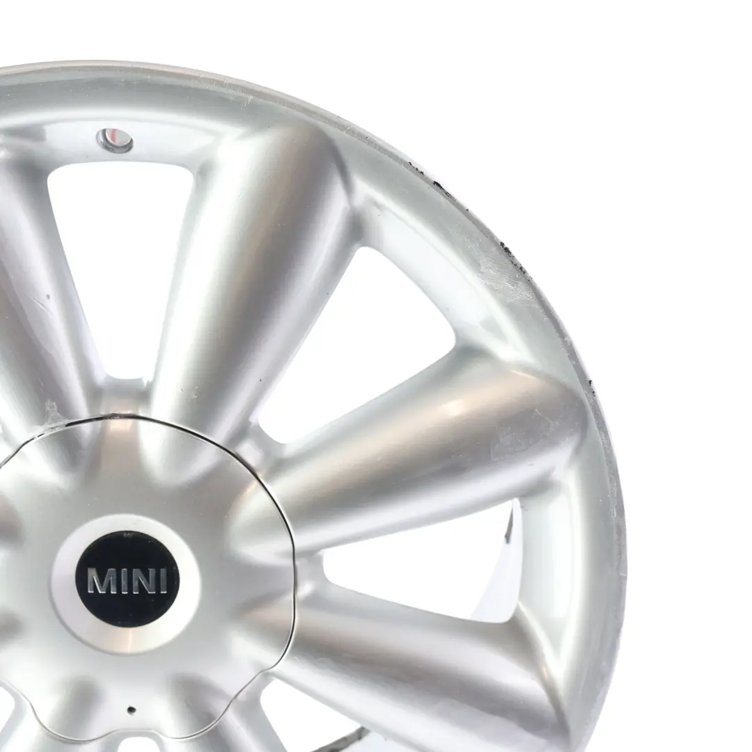 Argento Cerchio In Lega 18" Et:52 7,5J Turbo Fan 126 per Mini Cooper R60 R61 con numero di parte 9803724 Mini Cooper R60 R61 Argento Cerchio In Lega 18" Et:52 7,5J Turbo Fan 126 - SKU 9803724-1 - Numero di parte 9803724