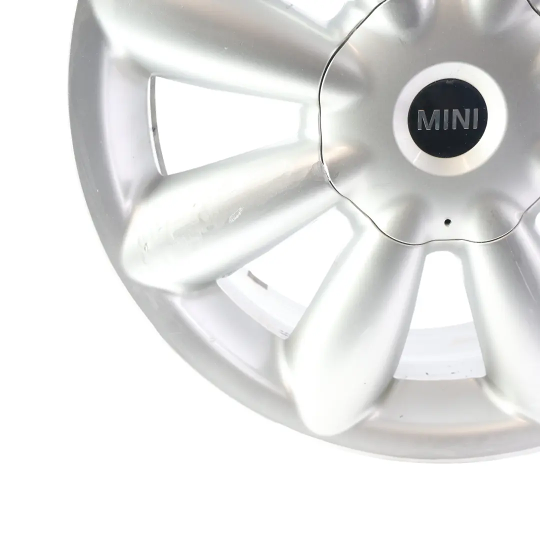 Silber Alu Felge Alufelge 18" ET:52 7,5J Turbo Fan 126 für Mini Cooper R60 R61 mit Teilenummer 9803724 Mini Cooper R60 R61 Silber Alu Felge Alufelge 18" ET:52 7,5J Turbo Fan 126 - SKU 9803724-1 - Teilenummer 9803724