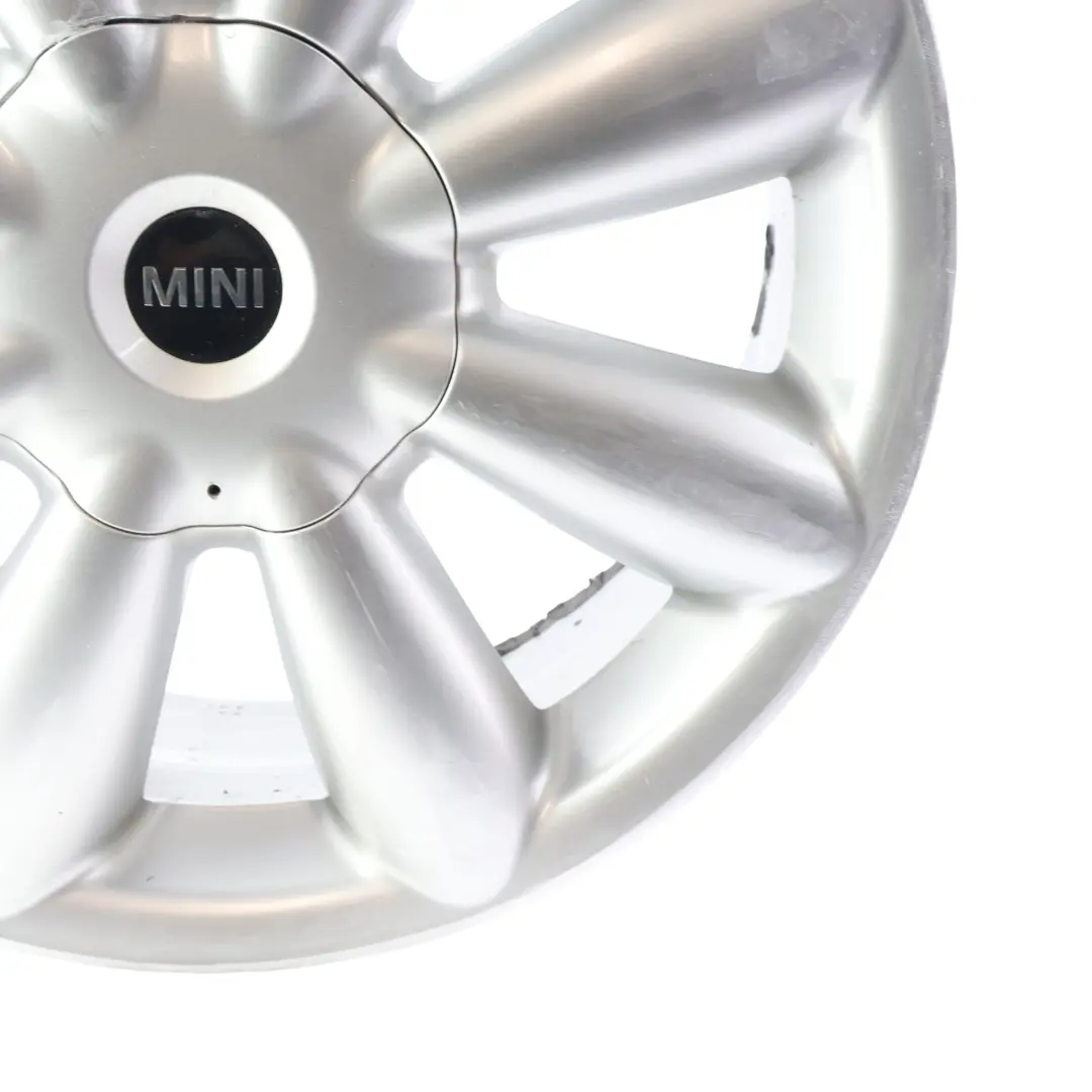 Alloy Rim 18" ET:52 7,5J Turbo Fan 126 to Mini Cooper R60 R61 Silver Wheel with Part number 9803724 Mini Cooper R60 R61 Silver Wheel Alloy Rim 18" ET:52 7,5J Turbo Fan 126 - SKU 9803724-1 - Part number 9803724