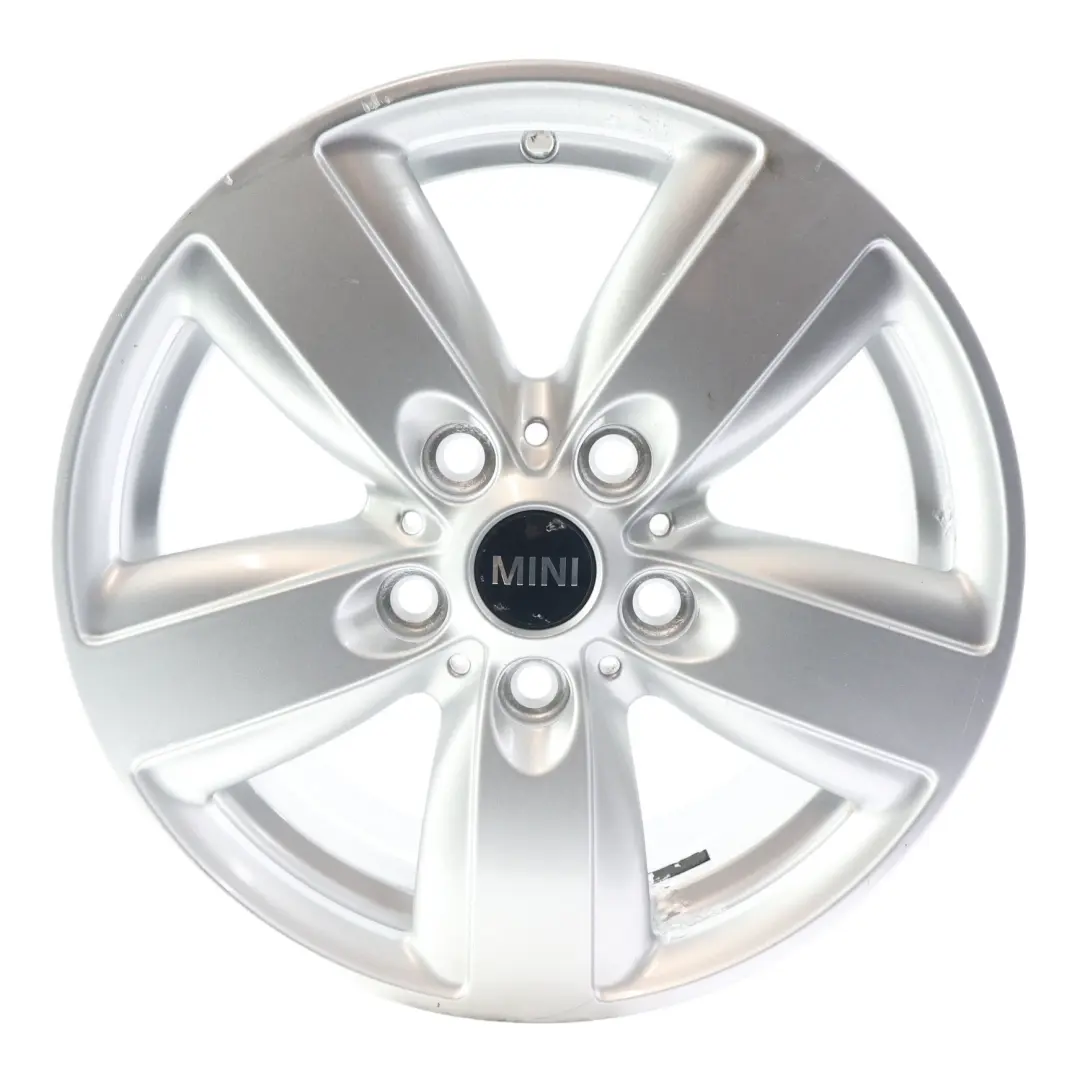 Mini R60 Silberne Leichtmetallfelge 16" 6,5J ET:46 5 Star Air Spoke 140 - SKU 9811729-1 - Teilenummer 9811729