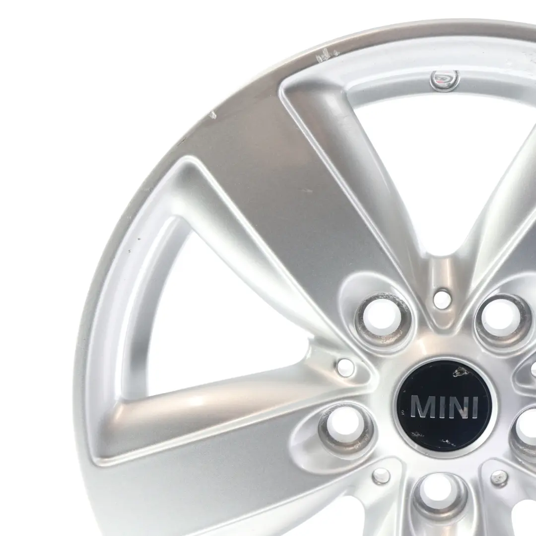 Mini R60 R61 Jante argentée alliage 16" 6,5J ET:46 5 Star Air Spoke 140 - SKU 9811729-1 - Numéro de pièce 9811729