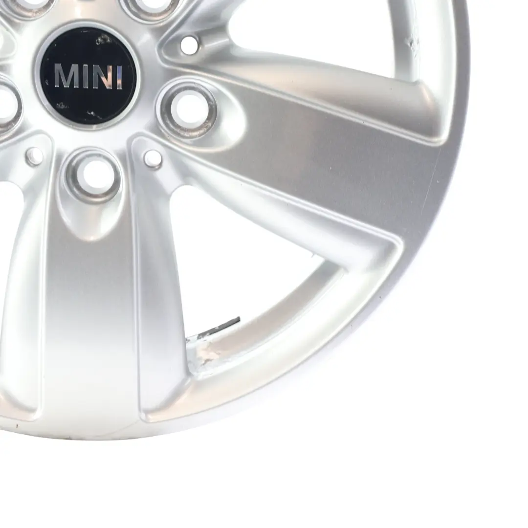Mini R60 Silberne Leichtmetallfelge 16" 6,5J ET:46 5 Star Air Spoke 140 - SKU 9811729-1 - Teilenummer 9811729