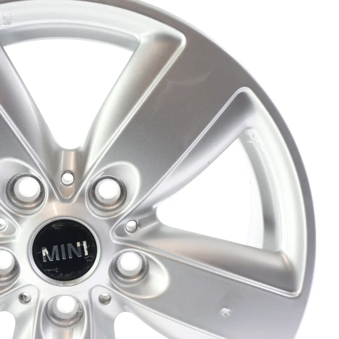Silberne Leichtmetallfelge 16" 6,5J ET:46 5 Star Air Spoke 140 für Mini R60 mit Teilenummer 9811729 Mini R60 Silberne Leichtmetallfelge 16" 6,5J ET:46 5 Star Air Spoke 140 - SKU 9811729-2 - Teilenummer 9811729
