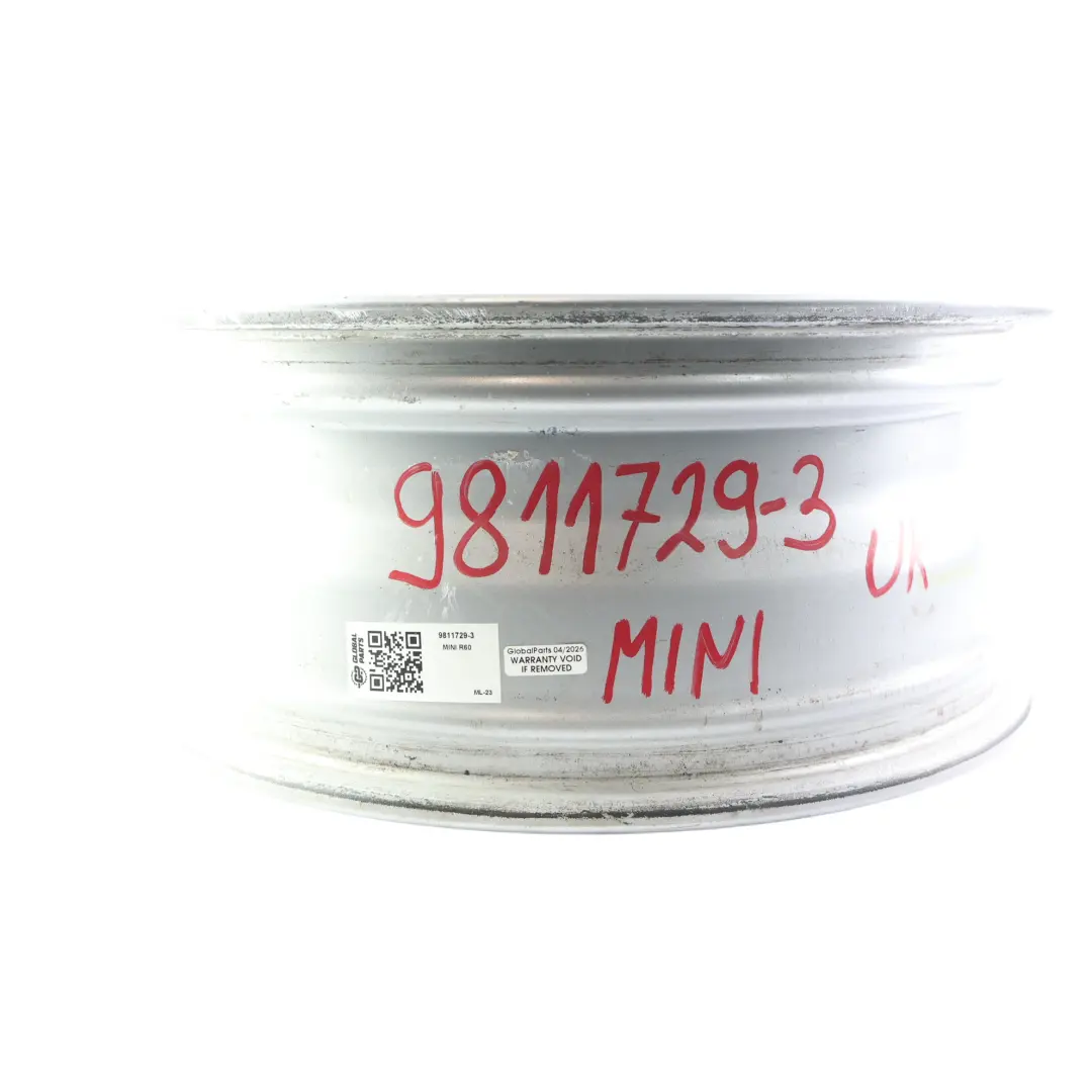 Alloy Rim 16" 6,5J ET:46 5 Star Air Spoke 140 to Mini R60 R61 Silver Wheel with Part number 9811729 Mini R60 R61 Silver Wheel Alloy Rim 16" 6,5J ET:46 5 Star Air Spoke 140 - SKU 9811729-3 - Part number 9811729