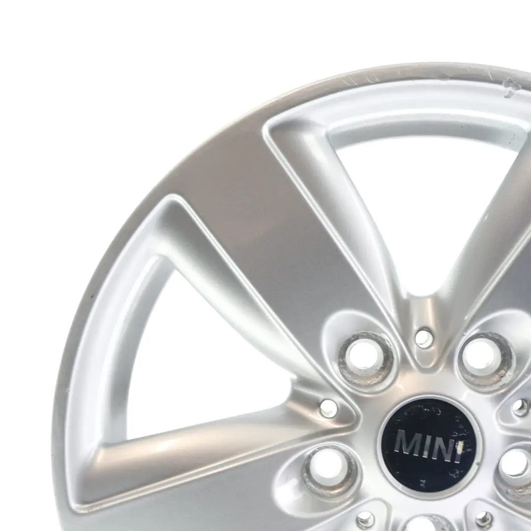 Alloy Rim 16" 6,5J ET:46 5 Star Air Spoke 140 to Mini R60 R61 Silver Wheel with Part number 9811729 Mini R60 R61 Silver Wheel Alloy Rim 16" 6,5J ET:46 5 Star Air Spoke 140 - SKU 9811729-3 - Part number 9811729