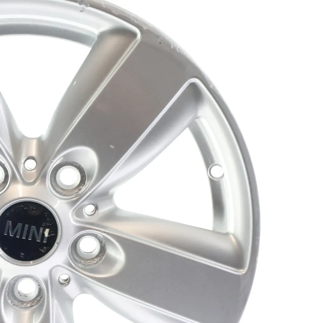 Alloy Rim 16" 6,5J ET:46 5 Star Air Spoke 140 to Mini R60 R61 Silver Wheel with Part number 9811729 Mini R60 R61 Silver Wheel Alloy Rim 16" 6,5J ET:46 5 Star Air Spoke 140 - SKU 9811729-3 - Part number 9811729