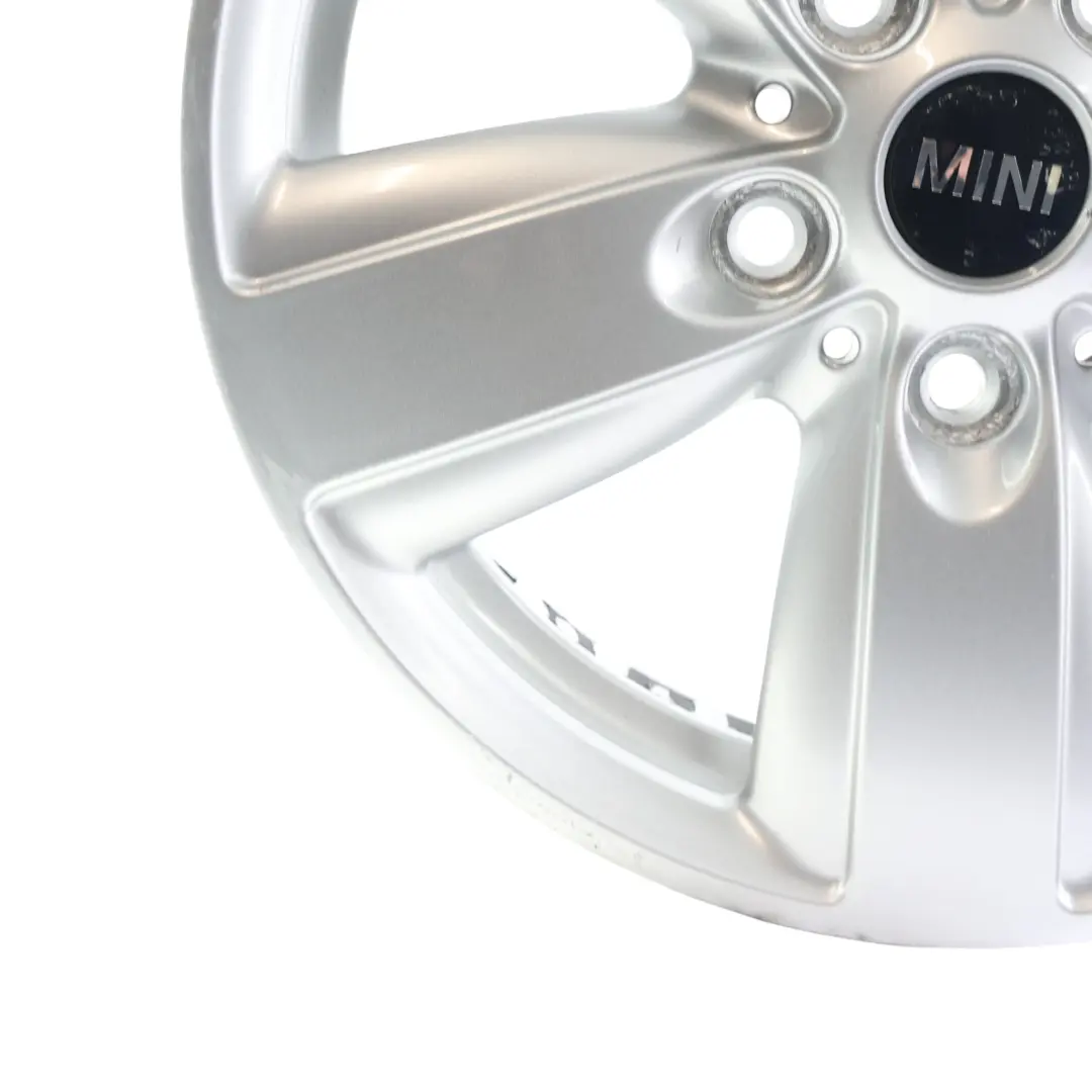 Mini R60 R61 Silver Wheel Alloy Rim 16" 6,5J ET:46 5 Star Air Spoke 140 - SKU 9811729-3 - Part number 9811729