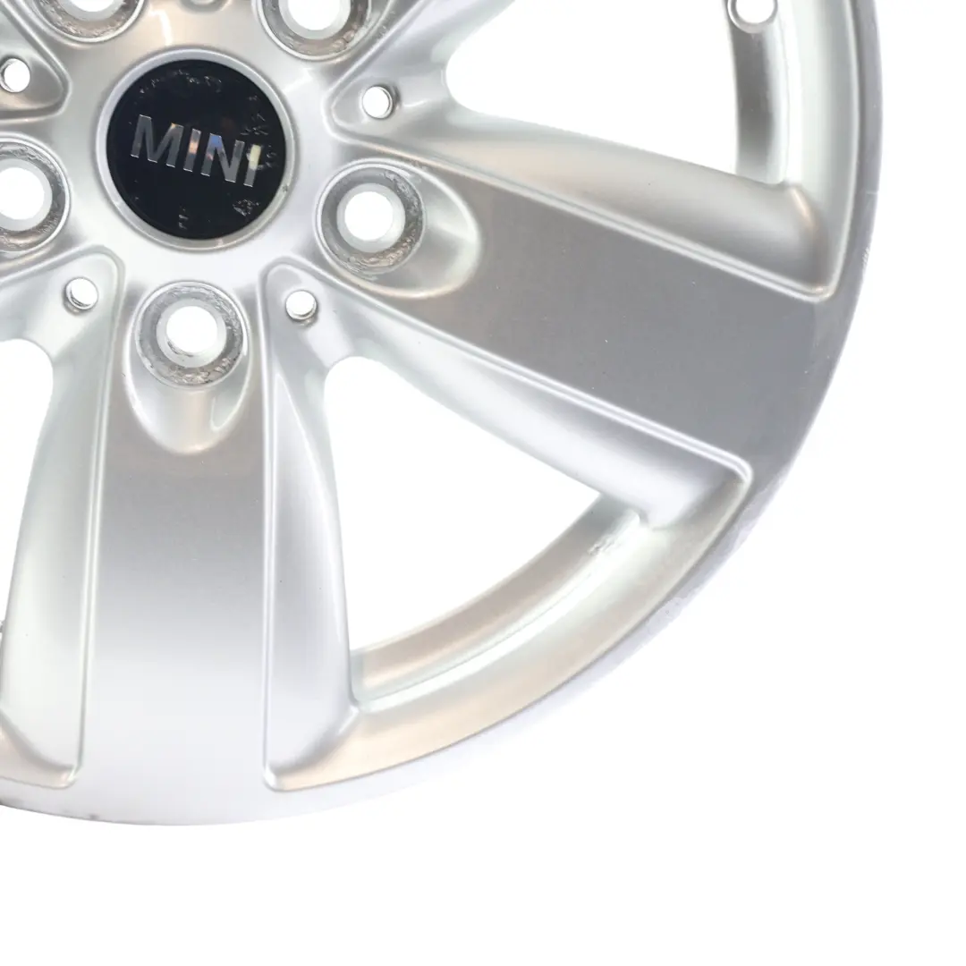Alloy Rim 16" 6,5J ET:46 5 Star Air Spoke 140 to Mini R60 R61 Silver Wheel with Part number 9811729 Mini R60 R61 Silver Wheel Alloy Rim 16" 6,5J ET:46 5 Star Air Spoke 140 - SKU 9811729-3 - Part number 9811729