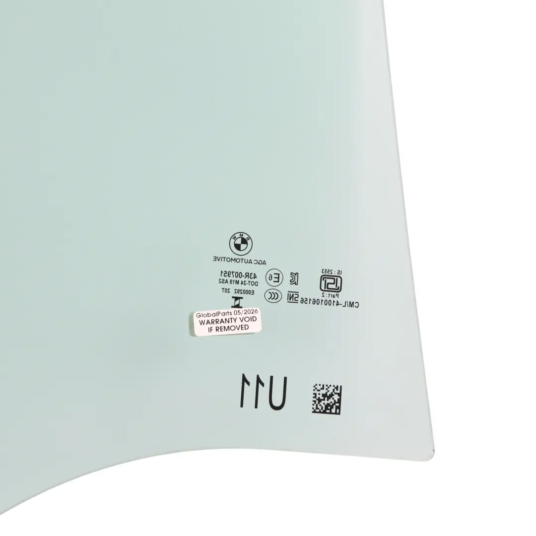 BMW X1 E84 Door Window Side Glass Rear Left N/S Glazing AS2 - SKU 9879327 - Part number 9879327
