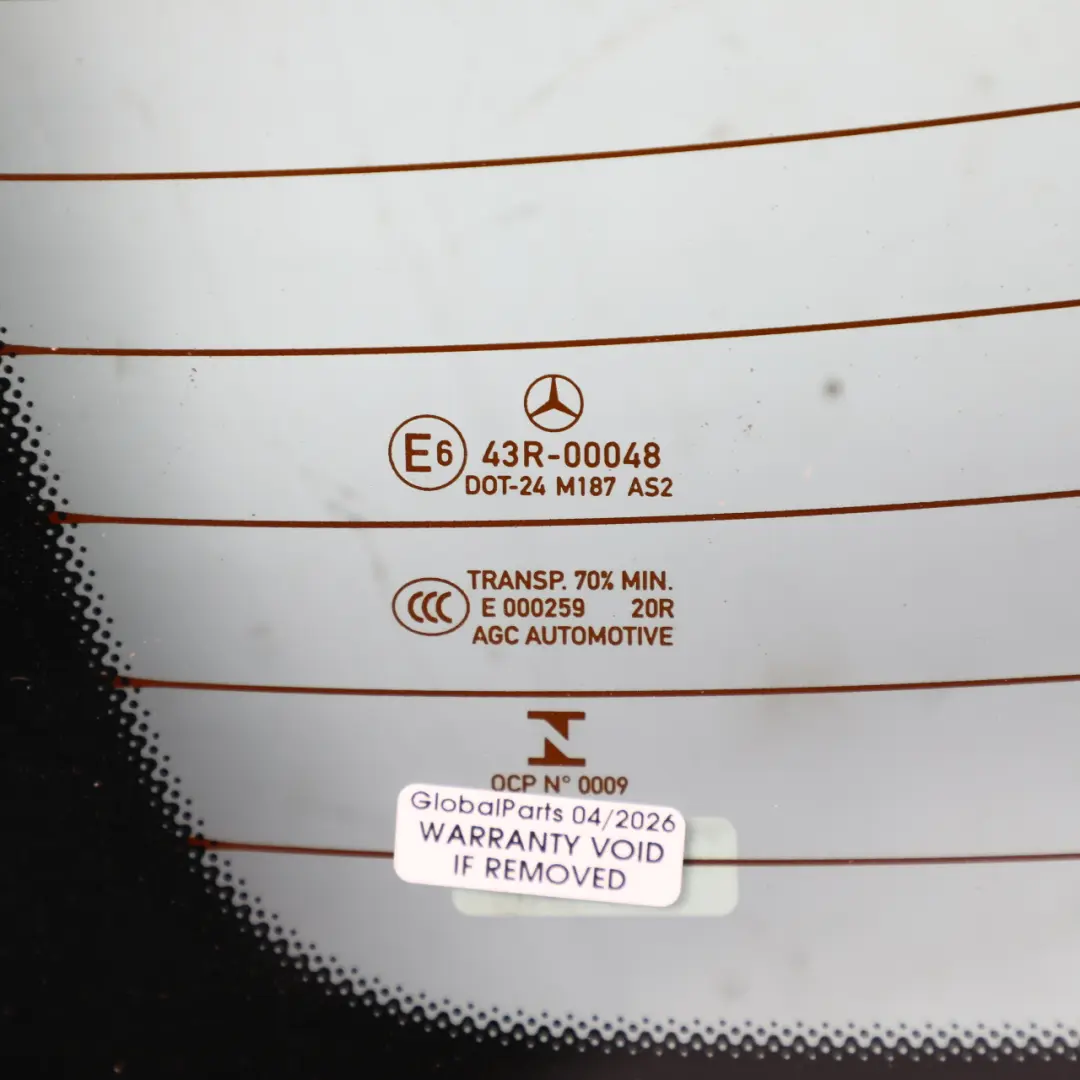 Mercedes C117 Rear Windscreen Screen Window Glass - SKU A1176700280 - Part number A1176700280