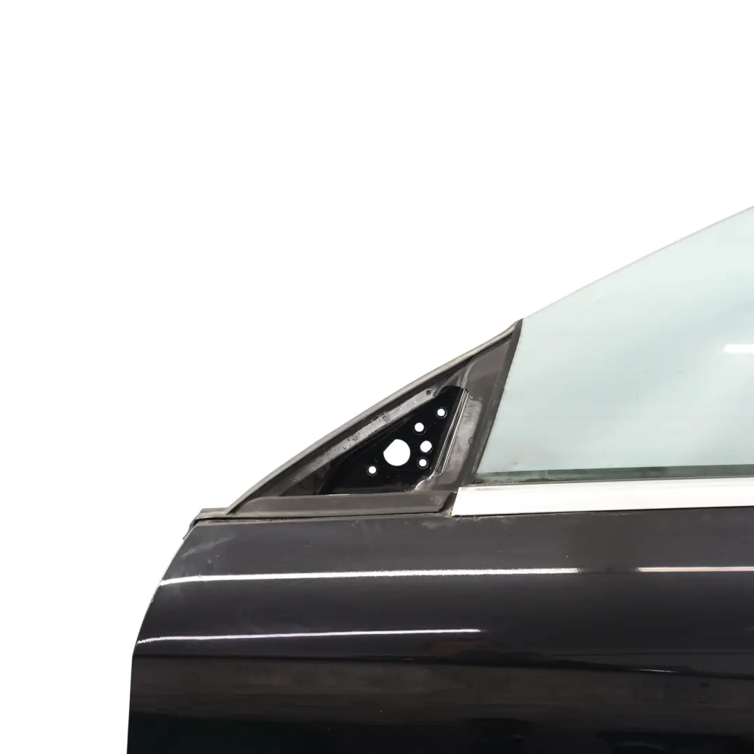 Door Front Covering Panel Left N/S Kosmos Black Metallic - 191 to Mercedes C117 with Part number A1177200105 Mercedes C117 Door Front Covering Panel Left N/S Kosmos Black Metallic - 191 - SKU A1177200105-KB1 - Part number A1177200105