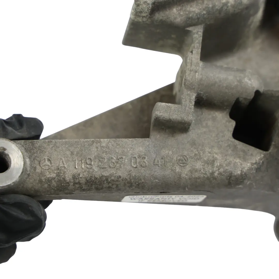 Pump Carrier Support Bracket Mount Mounting to Mercedes C140 Air with Part number A1192370341 Mercedes C140 Air Pump Carrier Support Bracket Mount Mounting - SKU A1192370341 - Part number A1192370341
