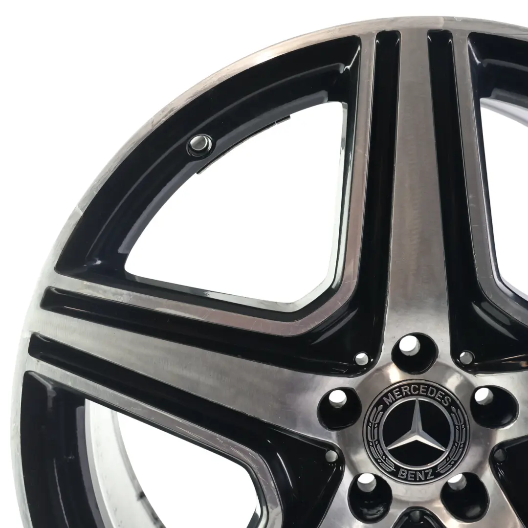 Front Black Wheel Alloy Rim 21" 9J ET:60 to Mercedes ML W164 AMG with Part number A1644015202 Mercedes ML W164 AMG Front Black Wheel Alloy Rim 21" 9J ET:60 - SKU A1644015202-2 - Part number A1644015202