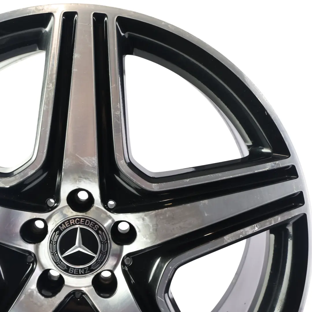 Mercedes ML W164 AMG Cerchio Lega Anteriore Nero 21" 9J ET:60 - SKU A1644015202-3 - Numero di parte A1644015202