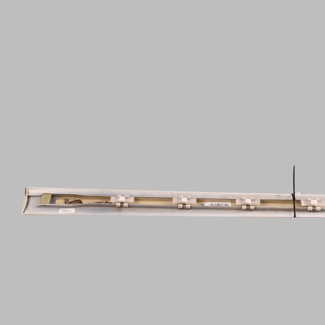 Front Door Trim Molding Strip Left N/S Calcite White - 650 to Mercedes ML W164 with Part number A1646905162 Mercedes ML W164 Front Door Trim Molding Strip Left N/S Calcite White - 650 - SKU A1646905162-CW - Part number A1646905162