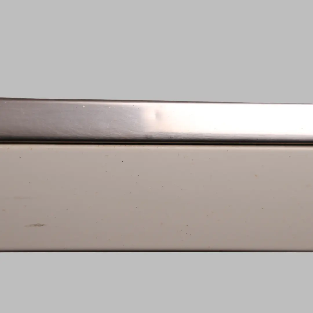 Front Door Trim Molding Strip Left N/S Calcite White - 650 to Mercedes ML W164 with Part number A1646905162 Mercedes ML W164 Front Door Trim Molding Strip Left N/S Calcite White - 650 - SKU A1646905162-CW - Part number A1646905162