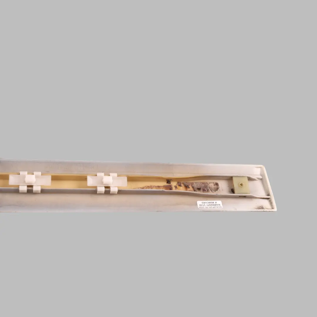 Door Trim Molding Strip Left N/S Calcite White - 650 to Mercedes ML W164 Rear with Part number A1646905362 Mercedes ML W164 Rear Door Trim Molding Strip Left N/S Calcite White - 650 - SKU A1646905362-CW - Part number A1646905362
